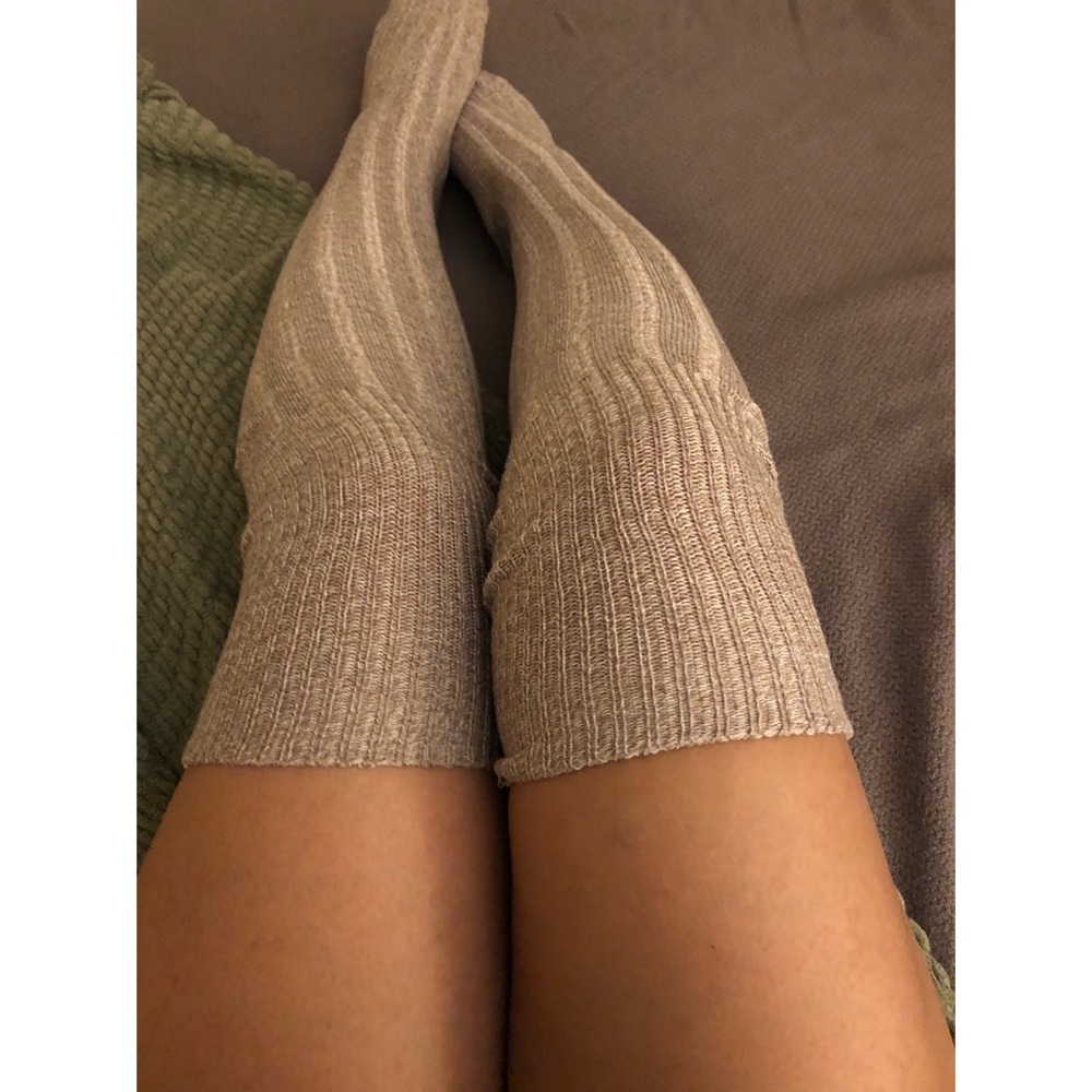 Creame knee/thigh highs